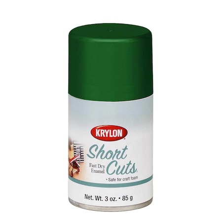 Short Cuts Spray Paint, Leaf Green, Gloss, 3 oz SCS-046